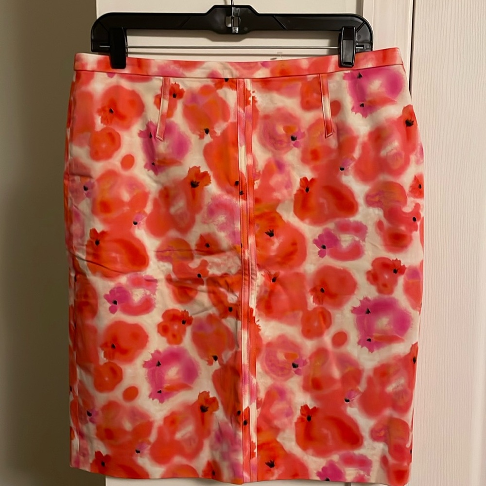 Floral pencil skirt